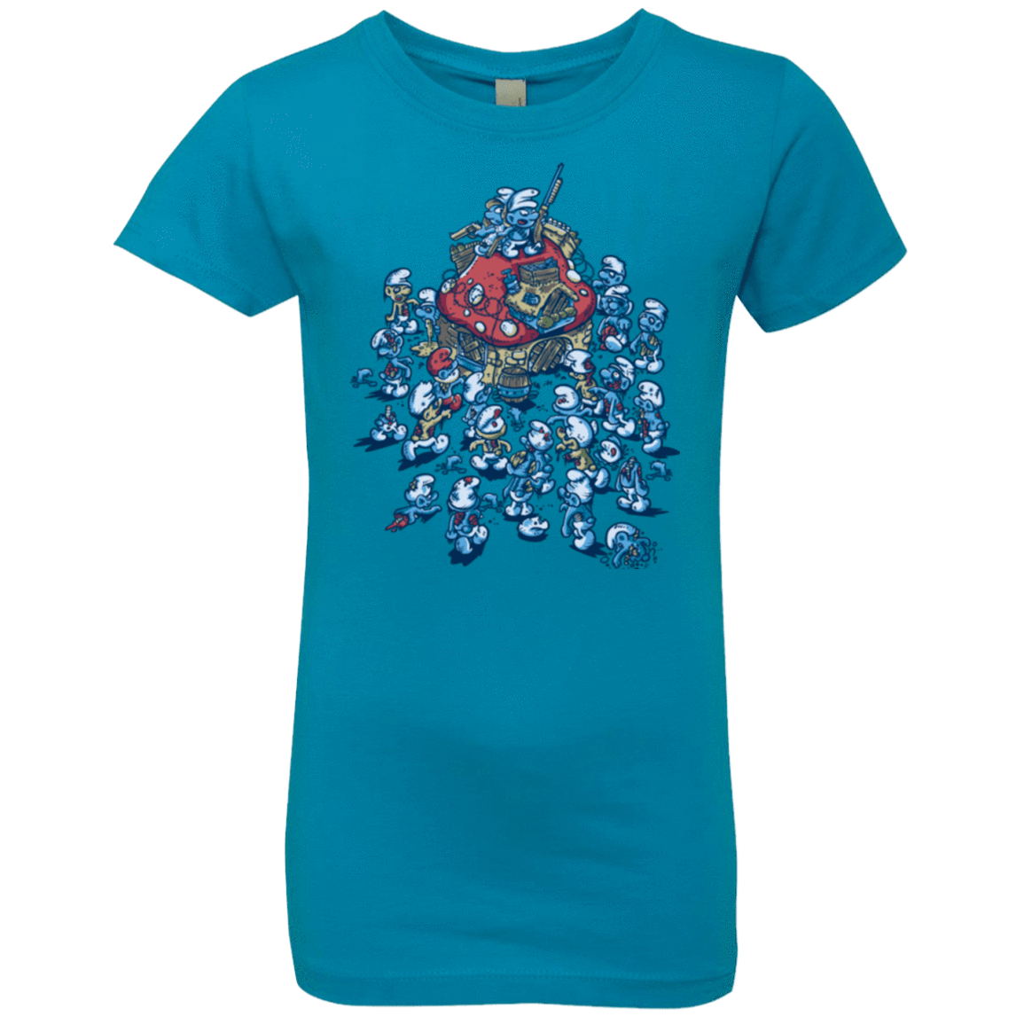 T-Shirts Turquoise / YXS BLUE HORDE Girls Premium T-Shirt