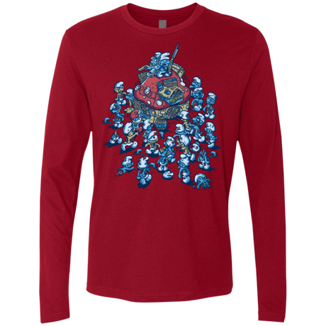 T-Shirts Cardinal / Small BLUE HORDE Men's Premium Long Sleeve