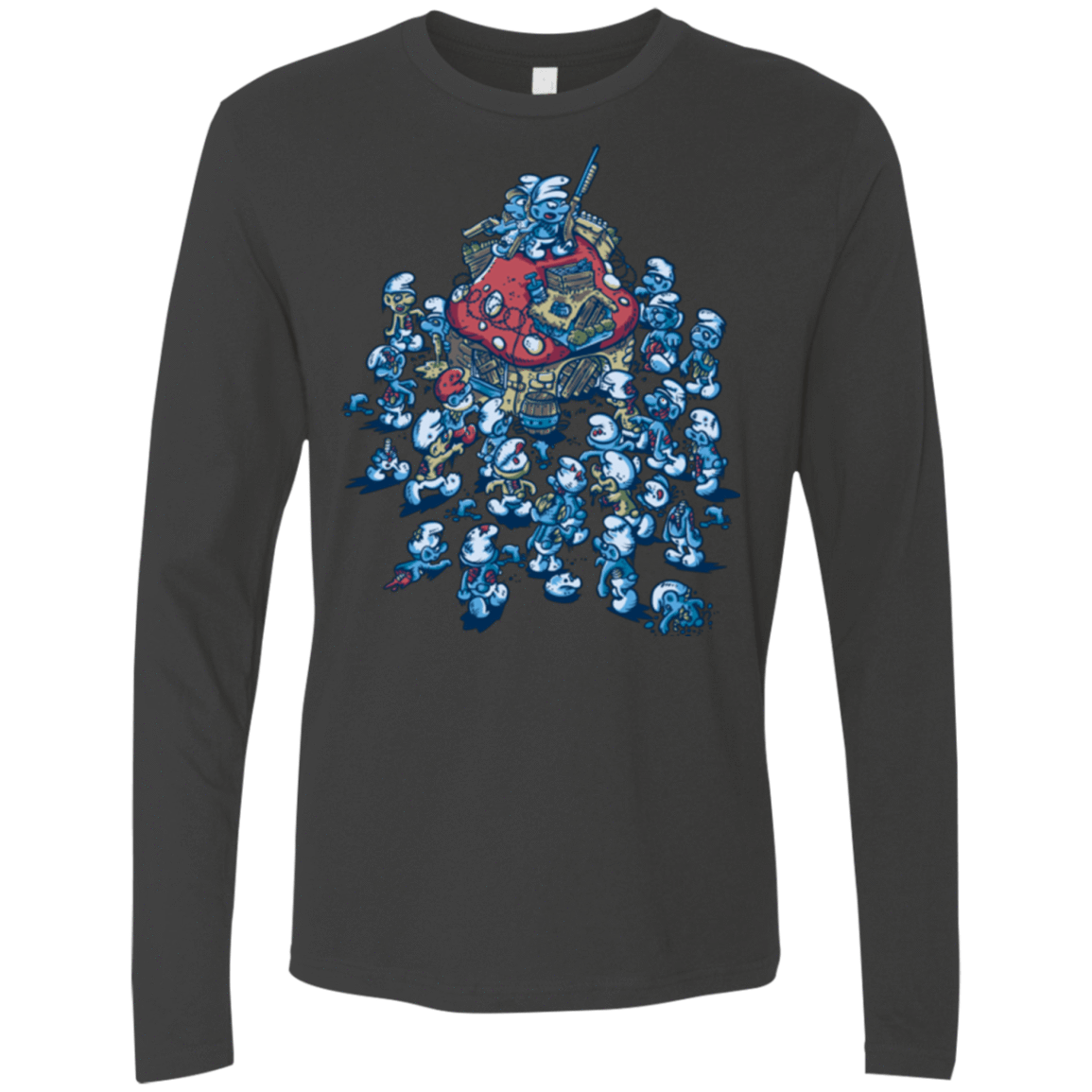 T-Shirts Heavy Metal / Small BLUE HORDE Men's Premium Long Sleeve