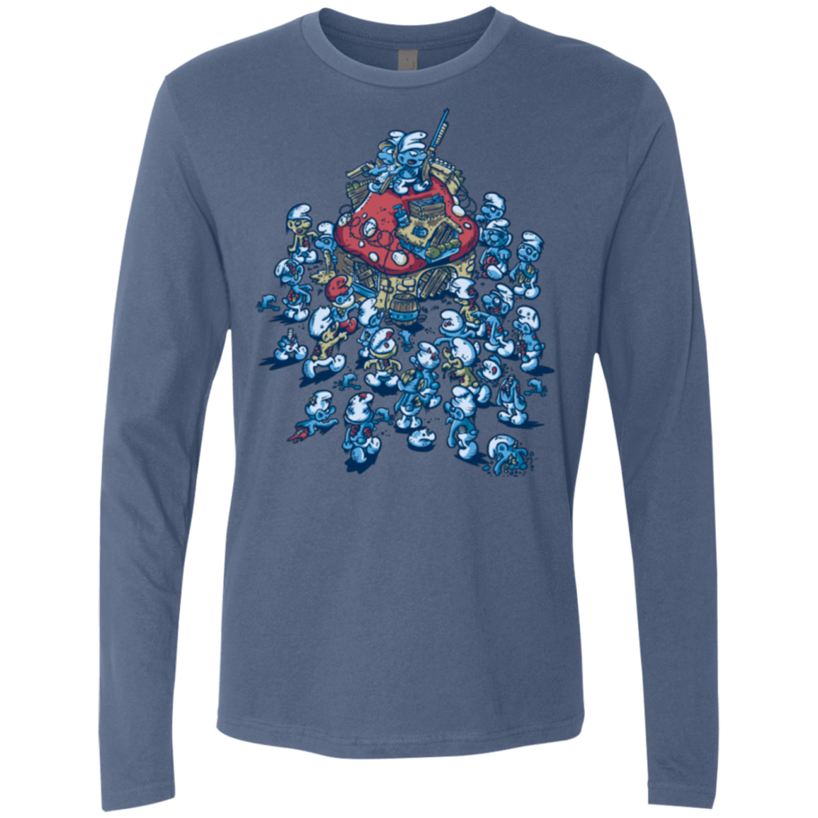 T-Shirts Indigo / Small BLUE HORDE Men's Premium Long Sleeve