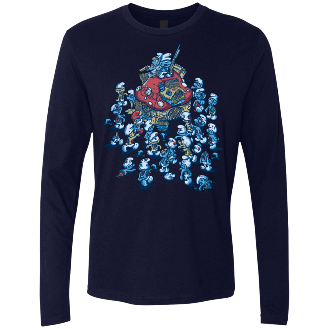 T-Shirts Midnight Navy / Small BLUE HORDE Men's Premium Long Sleeve