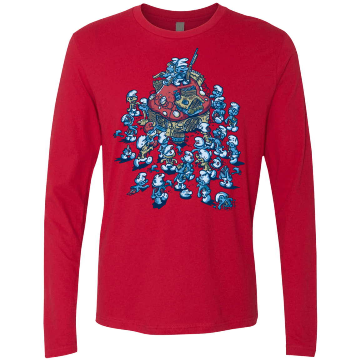 T-Shirts Red / Small BLUE HORDE Men's Premium Long Sleeve