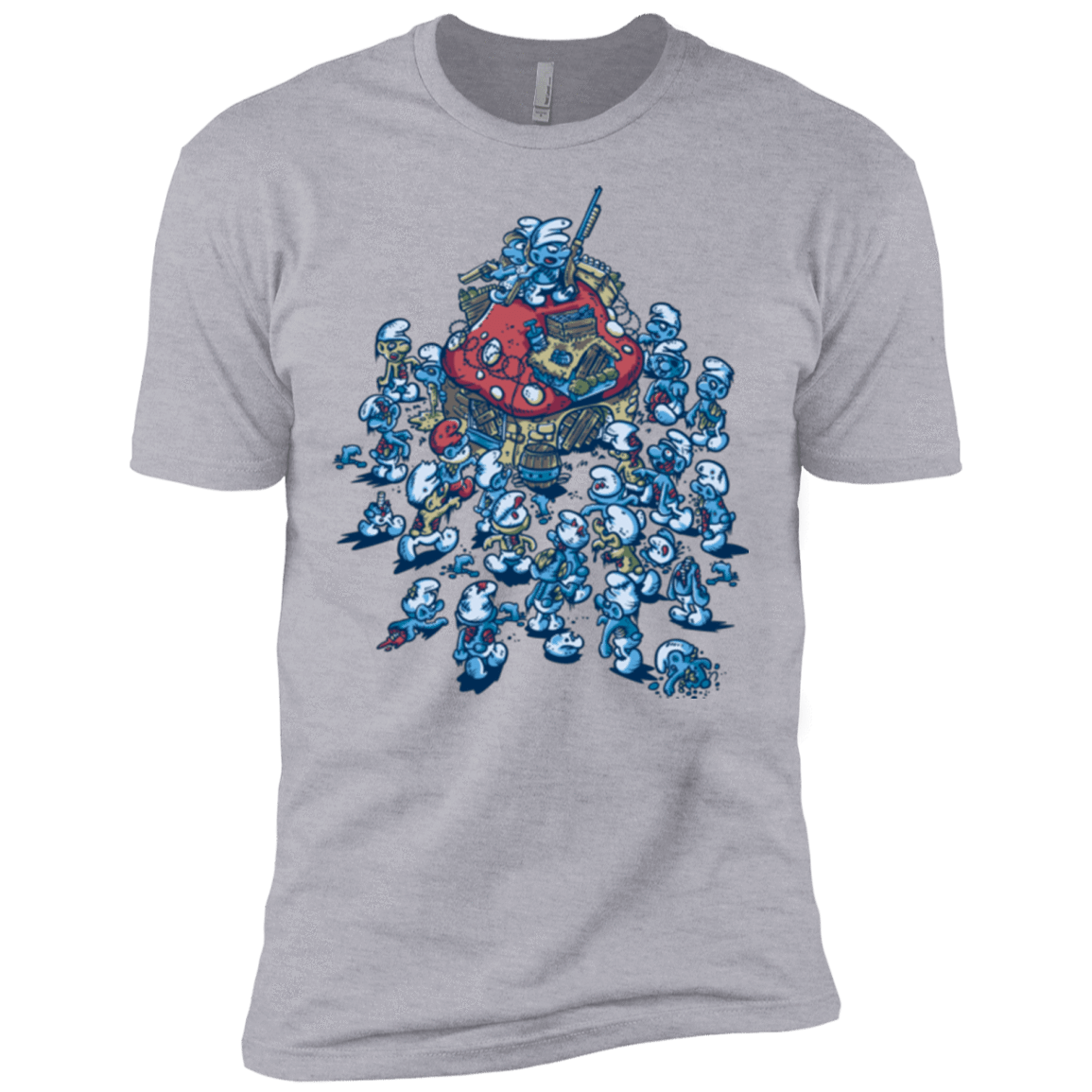 T-Shirts Heather Grey / X-Small BLUE HORDE Men's Premium T-Shirt