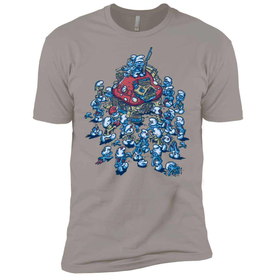 T-Shirts Light Grey / X-Small BLUE HORDE Men's Premium T-Shirt