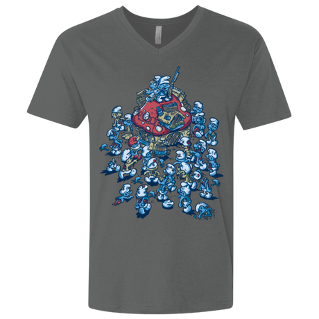 T-Shirts Heavy Metal / X-Small BLUE HORDE Men's Premium V-Neck