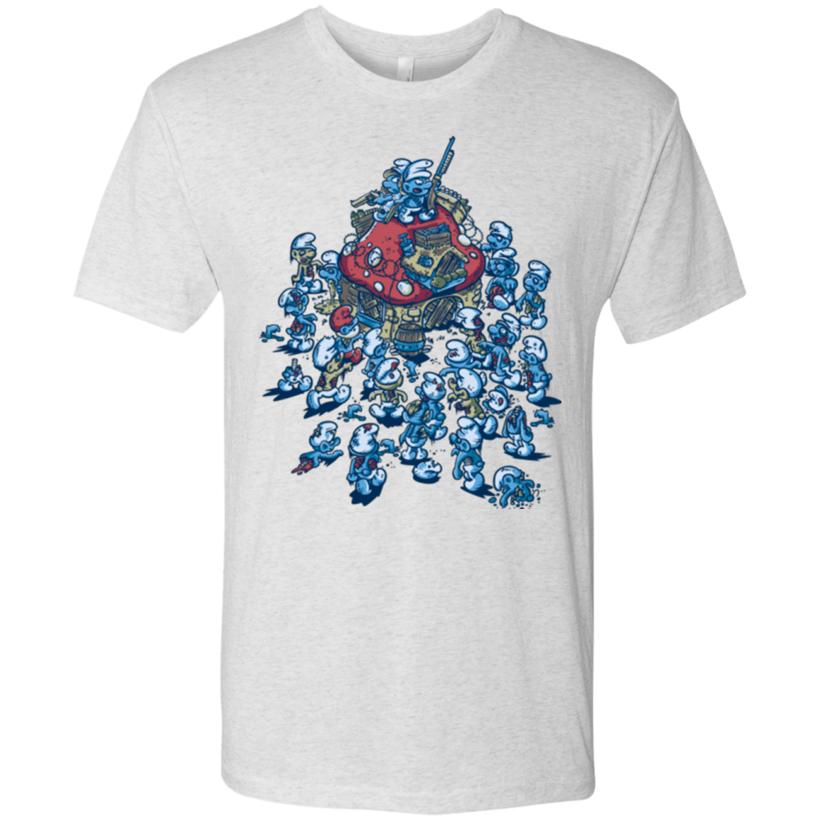 T-Shirts Heather White / Small BLUE HORDE Men's Triblend T-Shirt