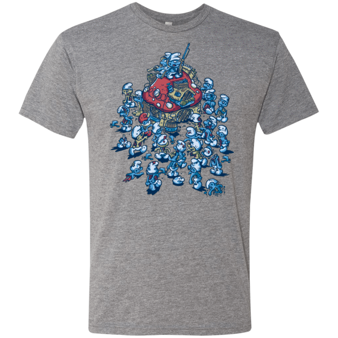 T-Shirts Premium Heather / Small BLUE HORDE Men's Triblend T-Shirt