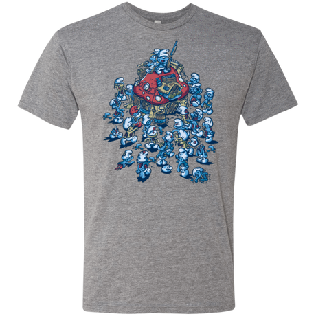 T-Shirts Premium Heather / Small BLUE HORDE Men's Triblend T-Shirt