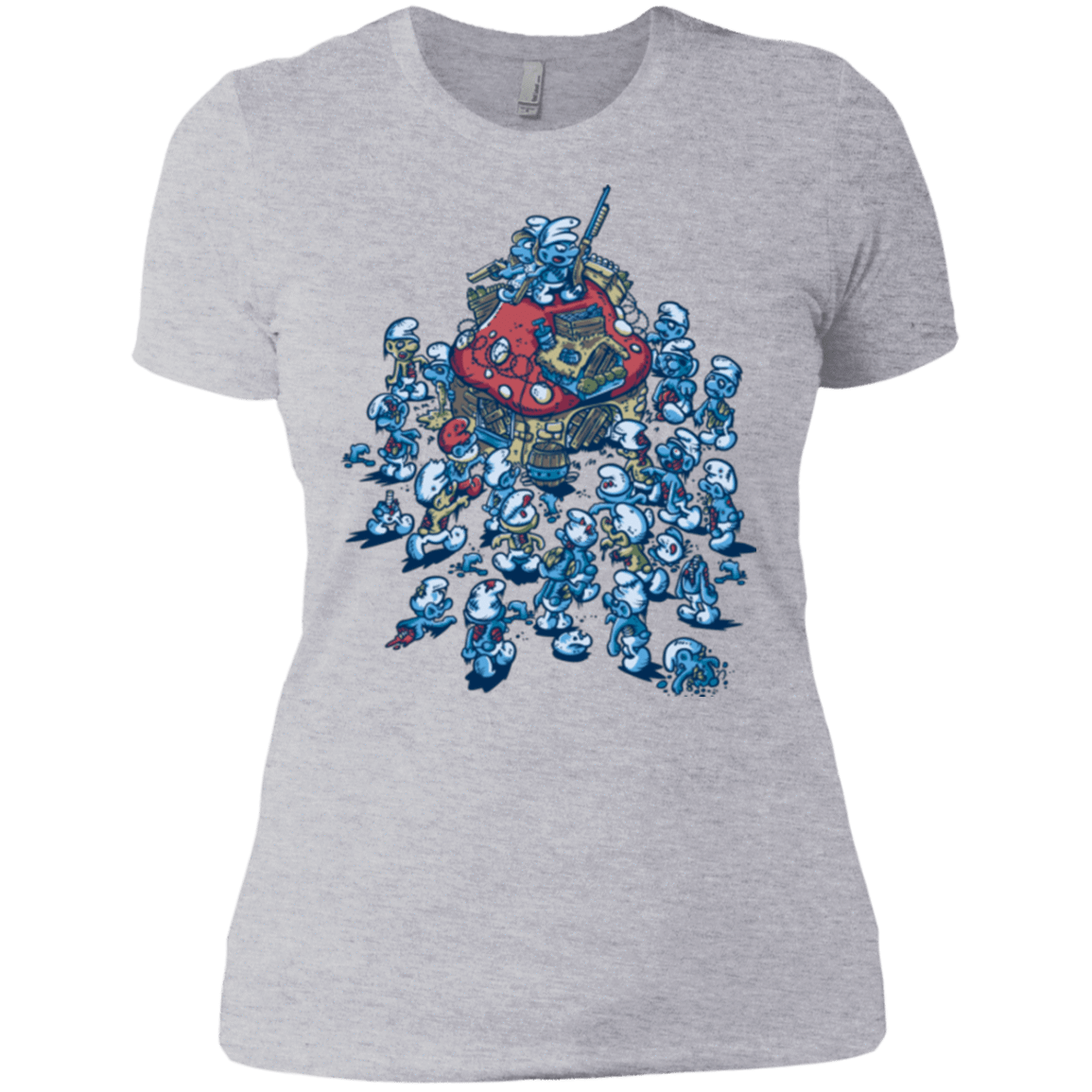 T-Shirts Heather Grey / X-Small BLUE HORDE Women's Premium T-Shirt