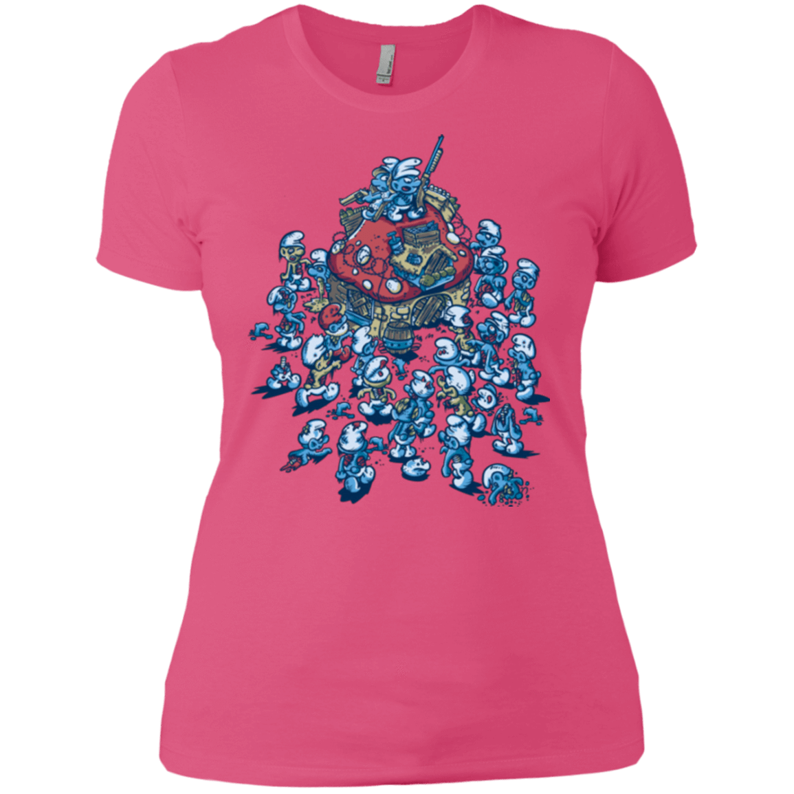 T-Shirts Hot Pink / X-Small BLUE HORDE Women's Premium T-Shirt