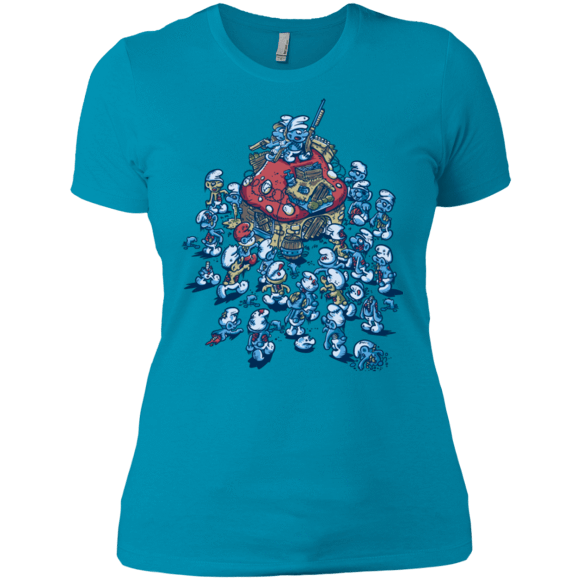 T-Shirts Turquoise / X-Small BLUE HORDE Women's Premium T-Shirt