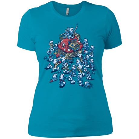 T-Shirts Turquoise / X-Small BLUE HORDE Women's Premium T-Shirt