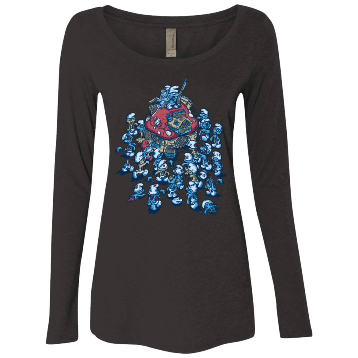 T-Shirts Vintage Black / Small BLUE HORDE Women's Triblend Long Sleeve Shirt