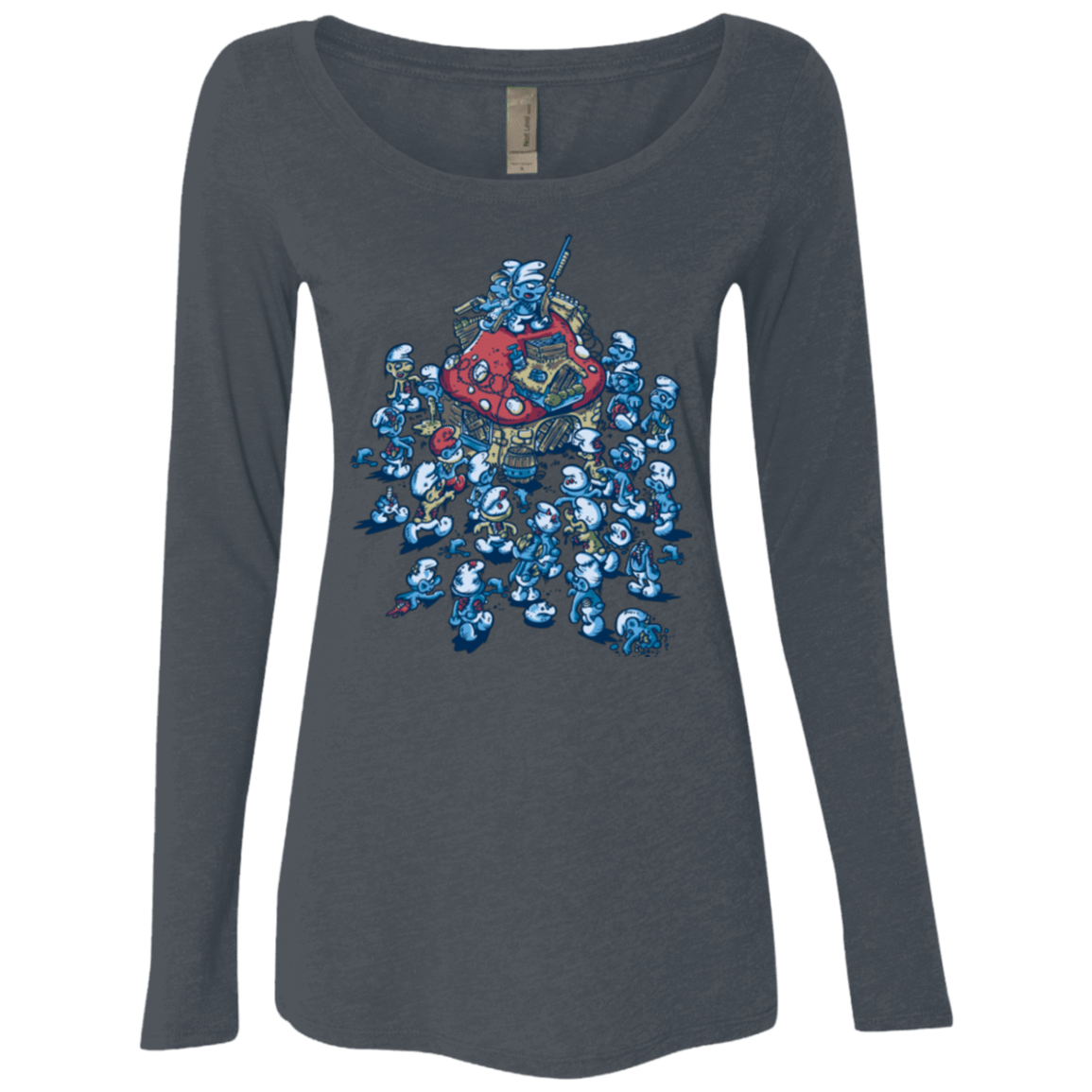 T-Shirts Vintage Navy / Small BLUE HORDE Women's Triblend Long Sleeve Shirt