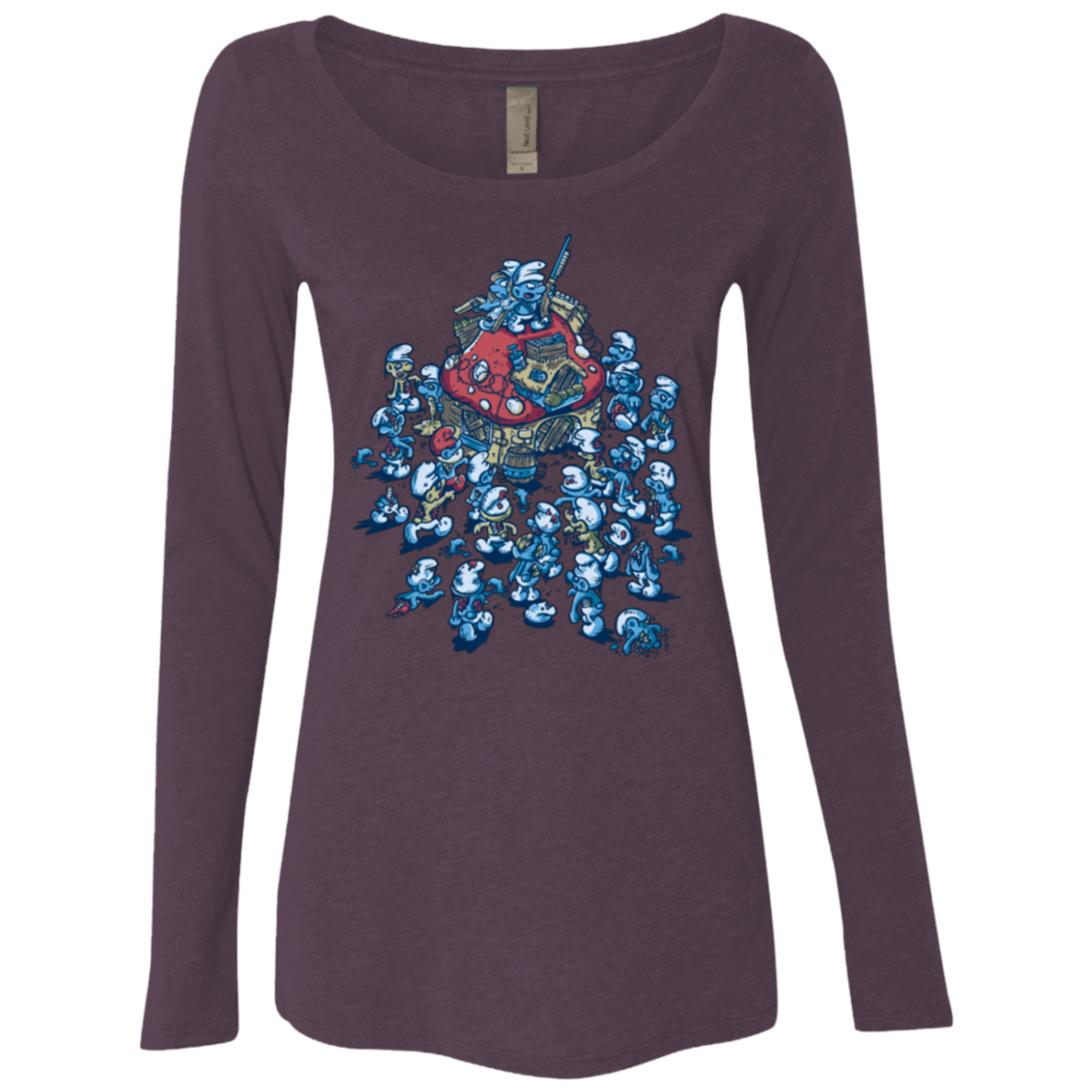 T-Shirts Vintage Purple / Small BLUE HORDE Women's Triblend Long Sleeve Shirt