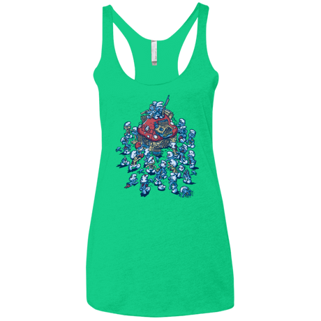 T-Shirts Envy / X-Small BLUE HORDE Women's Triblend Racerback Tank