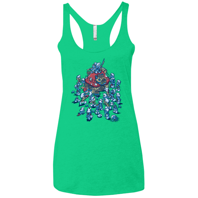 T-Shirts Envy / X-Small BLUE HORDE Women's Triblend Racerback Tank
