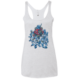 T-Shirts Heather White / X-Small BLUE HORDE Women's Triblend Racerback Tank