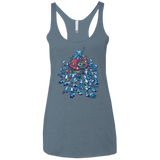 T-Shirts Indigo / X-Small BLUE HORDE Women's Triblend Racerback Tank