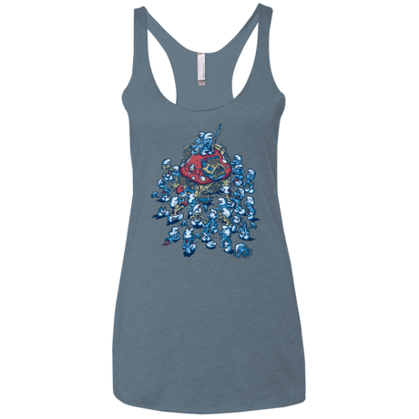 T-Shirts Indigo / X-Small BLUE HORDE Women's Triblend Racerback Tank