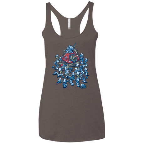 T-Shirts Macchiato / X-Small BLUE HORDE Women's Triblend Racerback Tank