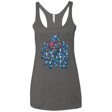 T-Shirts Premium Heather / X-Small BLUE HORDE Women's Triblend Racerback Tank