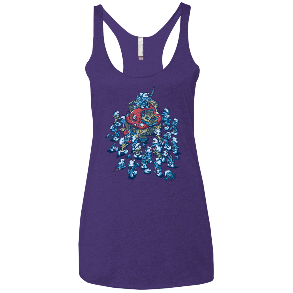 T-Shirts Purple / X-Small BLUE HORDE Women's Triblend Racerback Tank