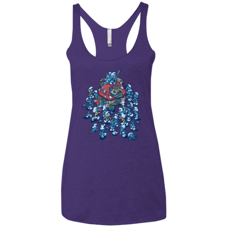 T-Shirts Purple / X-Small BLUE HORDE Women's Triblend Racerback Tank