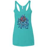 T-Shirts Tahiti Blue / X-Small BLUE HORDE Women's Triblend Racerback Tank