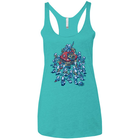 T-Shirts Tahiti Blue / X-Small BLUE HORDE Women's Triblend Racerback Tank