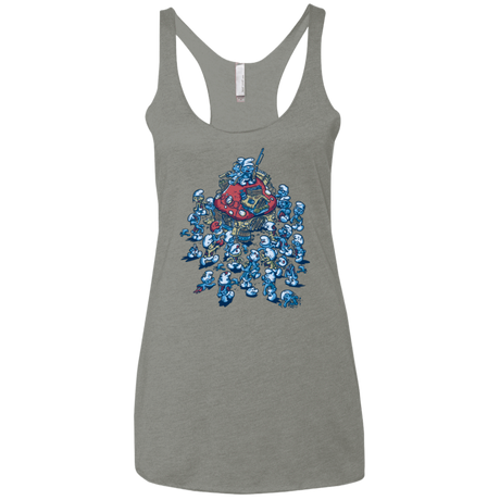 T-Shirts Venetian Grey / X-Small BLUE HORDE Women's Triblend Racerback Tank