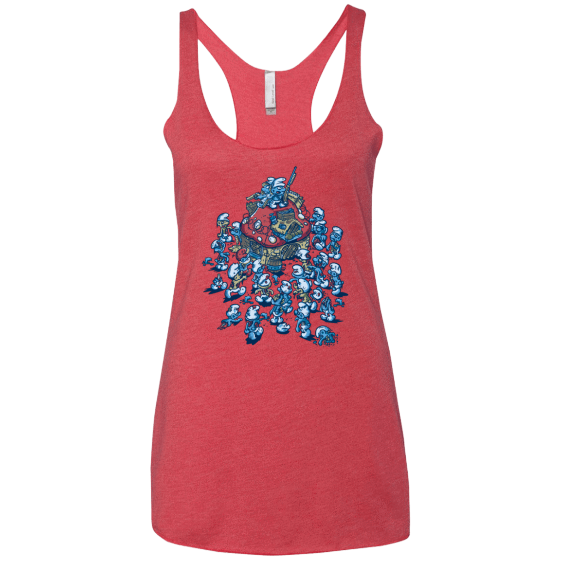 T-Shirts Vintage Red / X-Small BLUE HORDE Women's Triblend Racerback Tank