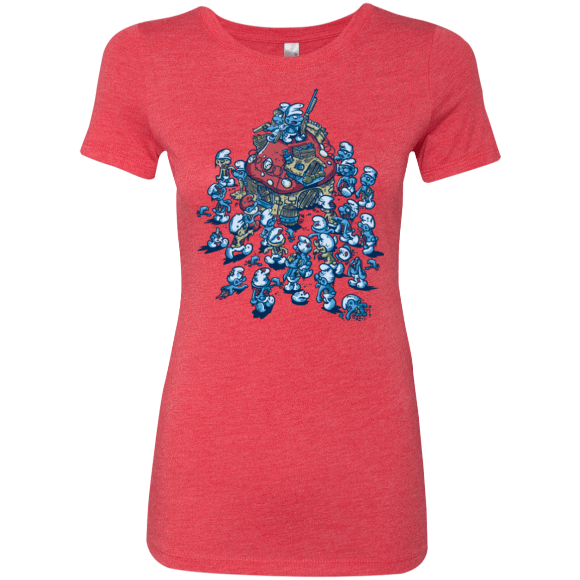 T-Shirts Vintage Red / Small BLUE HORDE Women's Triblend T-Shirt