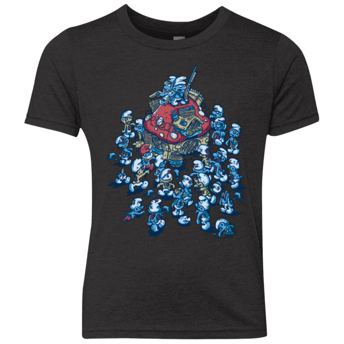 T-Shirts Vintage Black / YXS BLUE HORDE Youth Triblend T-Shirt