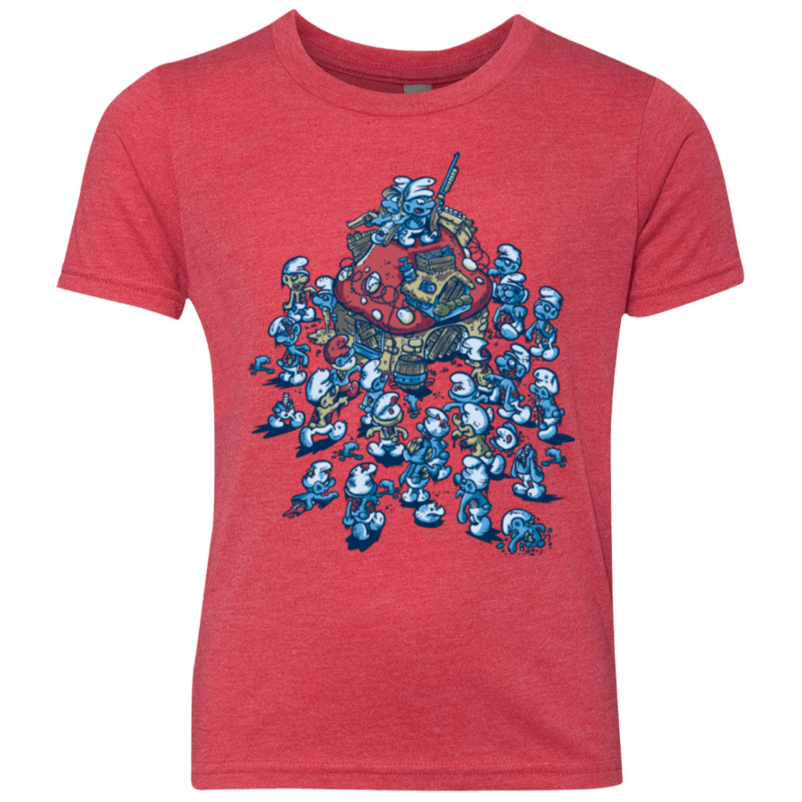 T-Shirts Vintage Red / YXS BLUE HORDE Youth Triblend T-Shirt