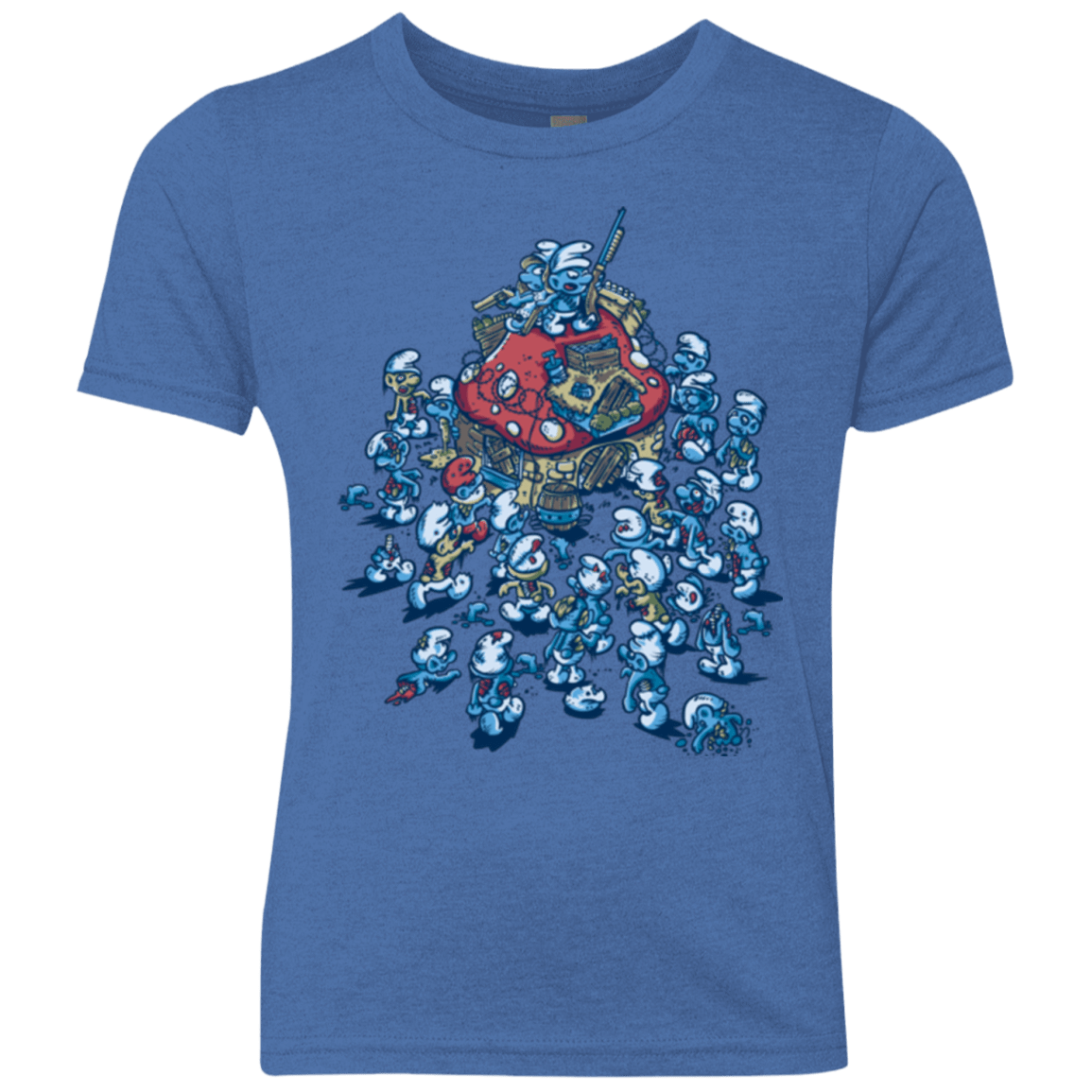 T-Shirts Vintage Royal / YXS BLUE HORDE Youth Triblend T-Shirt