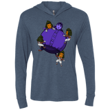 T-Shirts Indigo / X-Small Blue In the Face Triblend Long Sleeve Hoodie Tee