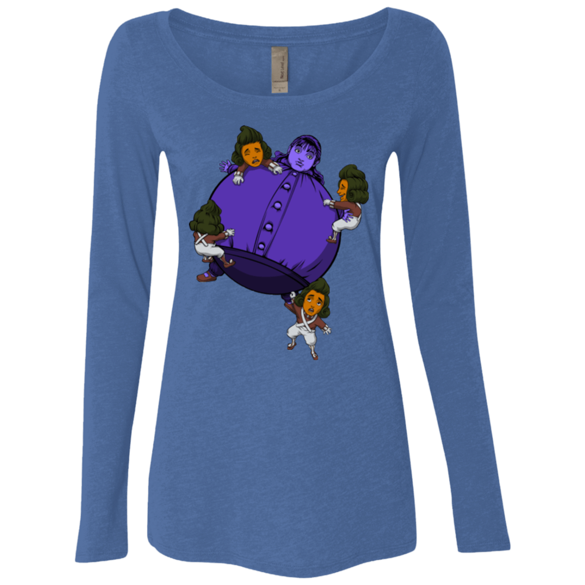 T-Shirts Vintage Royal / Small Blue In the Face Women's Triblend Long Sleeve Shirt