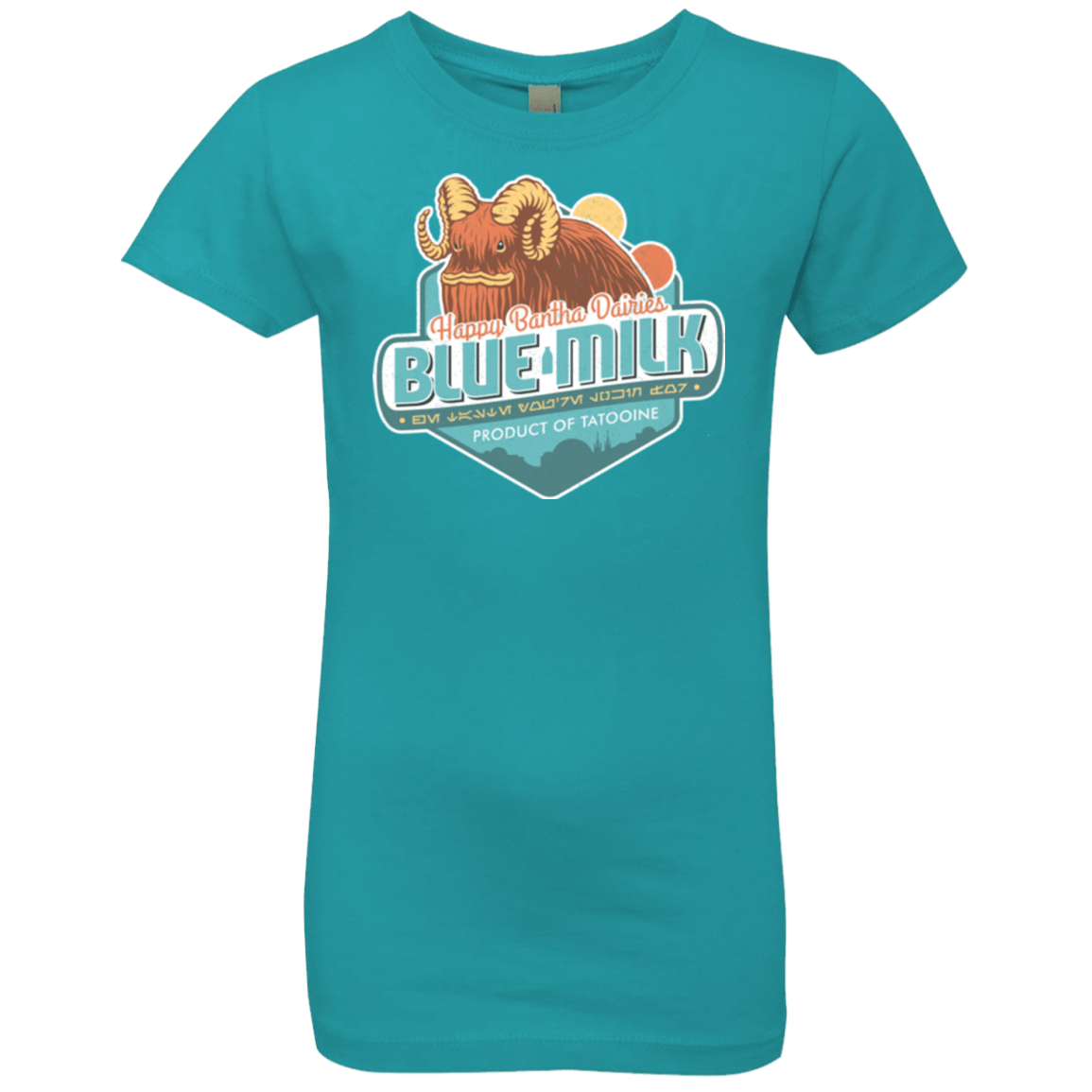 T-Shirts Tahiti Blue / YXS Blue Milk Girls Premium T-Shirt