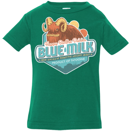 T-Shirts Kelly / 6 Months Blue Milk Infant Premium T-Shirt