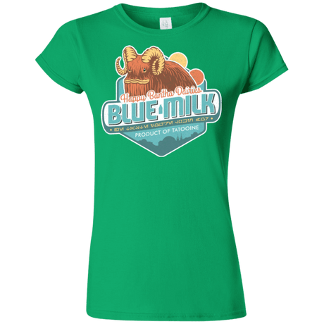 T-Shirts Irish Green / S Blue Milk Junior Slimmer-Fit T-Shirt