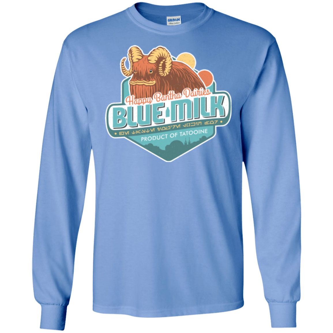 T-Shirts Carolina Blue / S Blue Milk Men's Long Sleeve T-Shirt