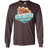 T-Shirts Dark Chocolate / S Blue Milk Men's Long Sleeve T-Shirt