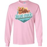 T-Shirts Light Pink / S Blue Milk Men's Long Sleeve T-Shirt