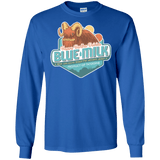 T-Shirts Royal / S Blue Milk Men's Long Sleeve T-Shirt