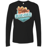 T-Shirts Black / S Blue Milk Men's Premium Long Sleeve