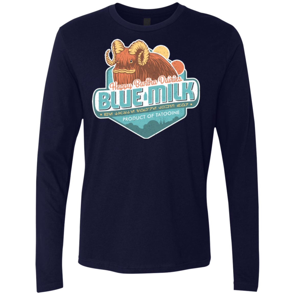 T-Shirts Midnight Navy / S Blue Milk Men's Premium Long Sleeve