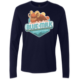 T-Shirts Midnight Navy / S Blue Milk Men's Premium Long Sleeve