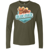 T-Shirts Military Green / S Blue Milk Men's Premium Long Sleeve