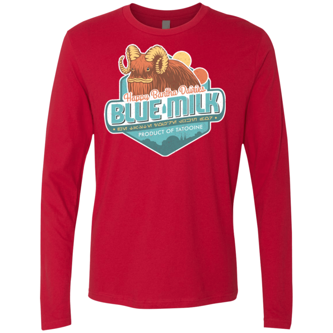 T-Shirts Red / S Blue Milk Men's Premium Long Sleeve